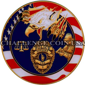Polcie challenge coin