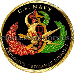 Navy EOD Challenge Coin