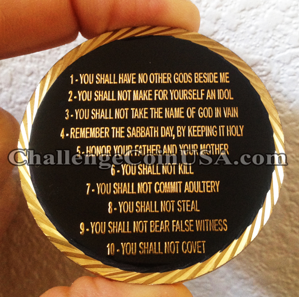 ChallengeCoinUSA Ten Commandments Coin ChallengeCoinUSA