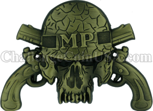 Military Police Skull Challenge Coin