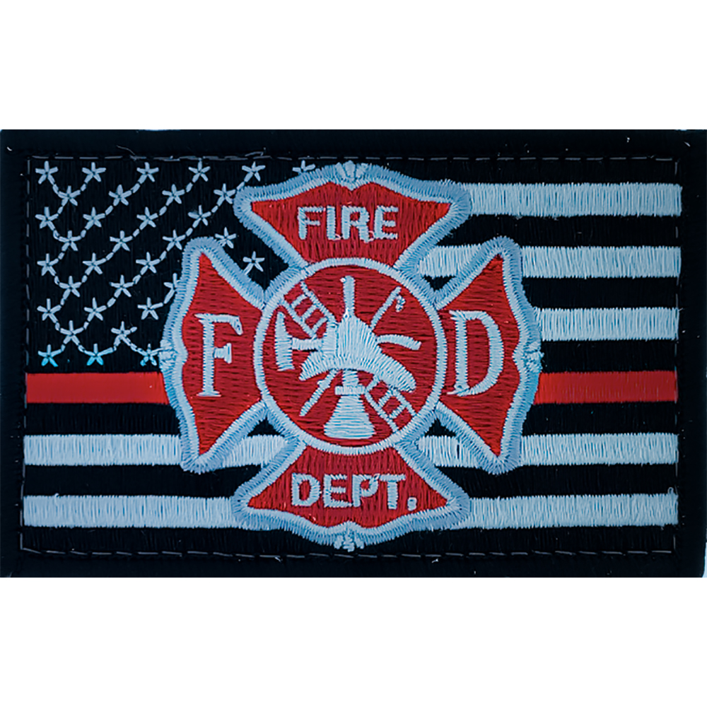 Patch: Flag - Thin Red Line Fire Department Flag Patch