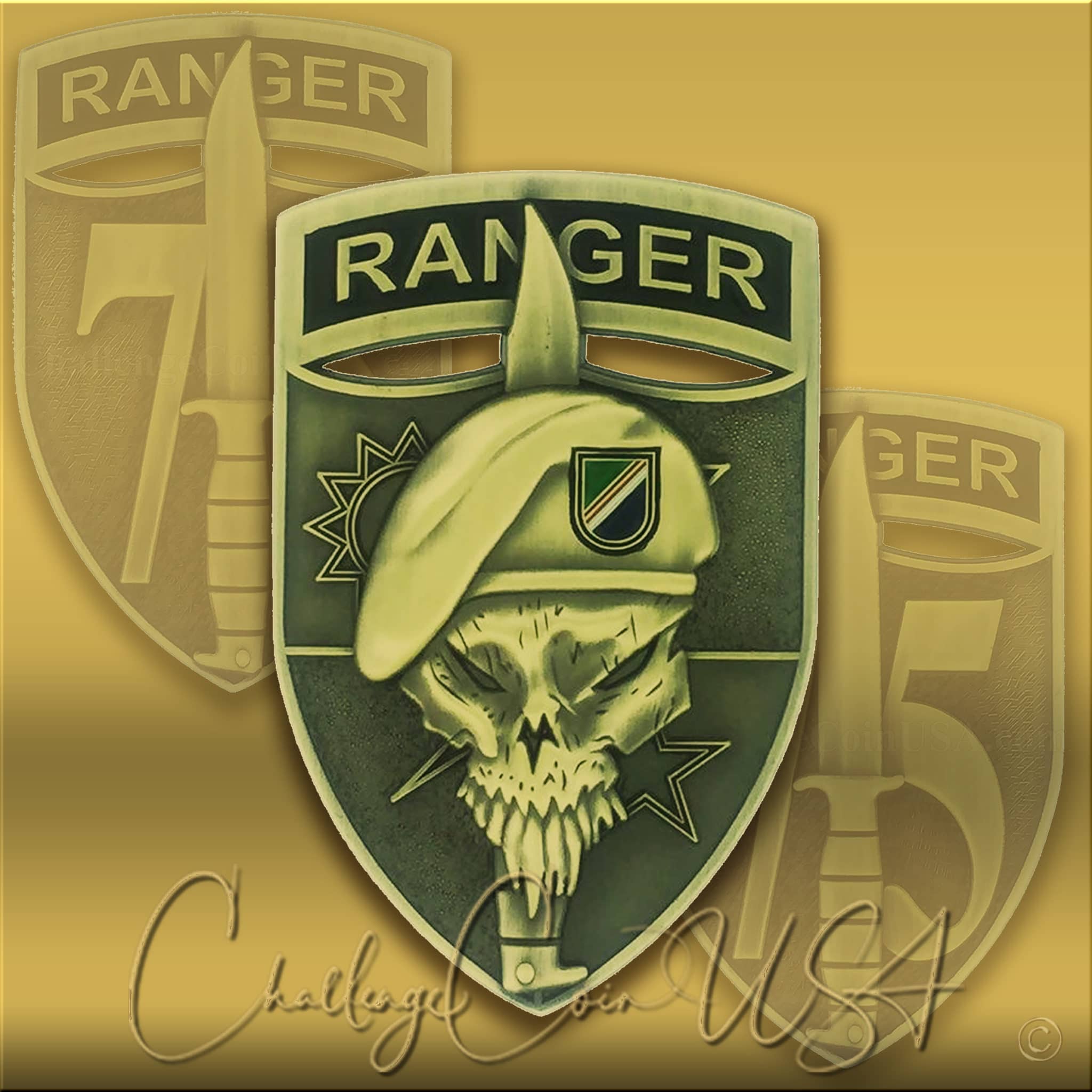 Challengecoinusa Army 75th Ranger Battalion Challenge Coin 928 2 0992